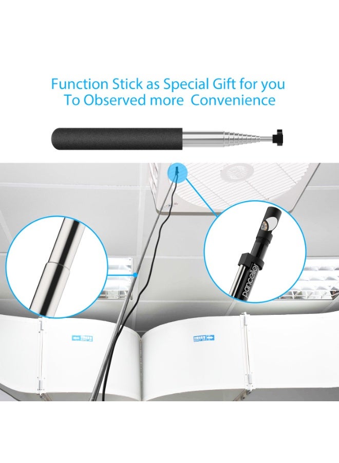 Wireless Snake Inspection Camera, 1200P HD Endoscope with 8 LED Light, 5 Meters (16.5 FT) Rigid Cable Borescope, Compatible with iPhone, Android, PC - Image 2