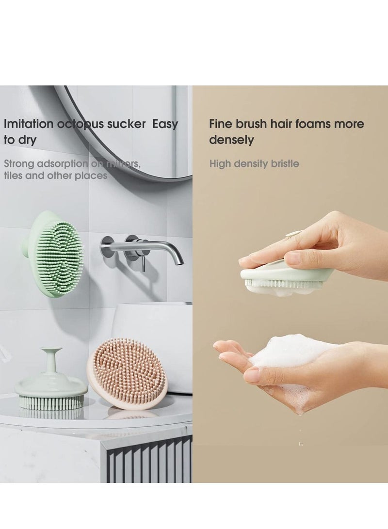 Shampoo Brush Soft Silicone Comb Scalp Scrubber Dandruff Brush Cleaning Shower Hair Scalp Massager Baby Shower Bath Brush