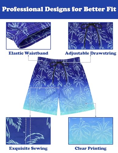 Sarfel Brand Boys' Swim Trunks - Size 14-16, Bathing Suits with Shorts for Teen Boys - Image 3