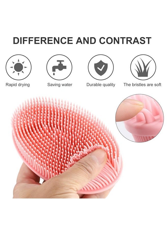 ZIPRON Exfoliating Silicone Body Scrubber Easy To Clean | 2 In 1 Bath And Shampoo Brush Use in Shower, Body Brush | Shower Cleaning Exfoliating Use for Sensitive Skin, Lather Well (Pack Of 1) - Image 5