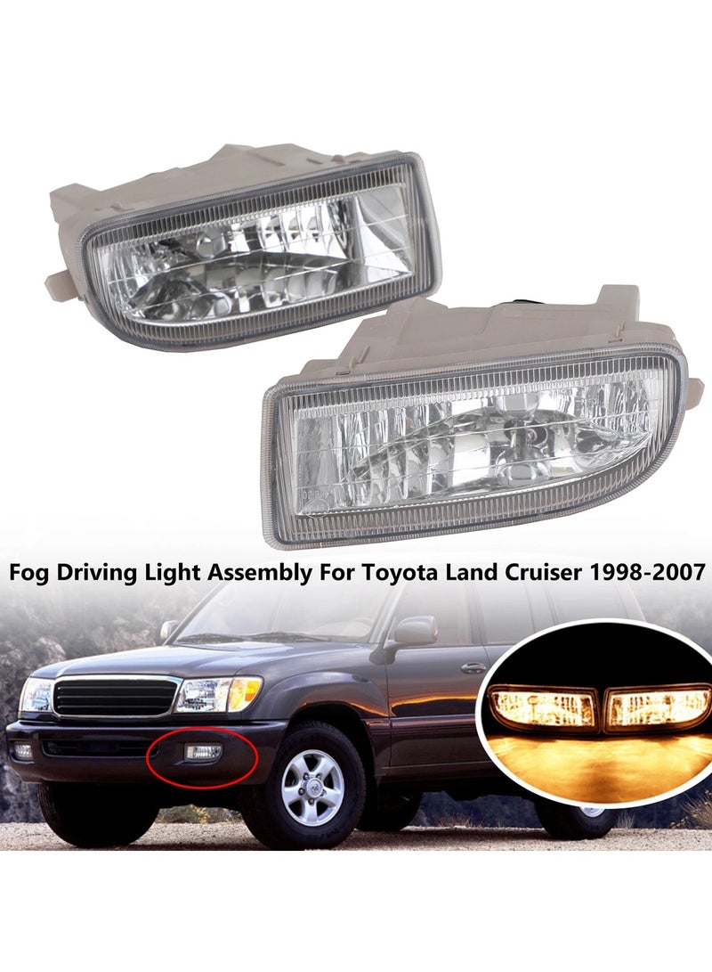 KASHAFI Toyota Land Cruiser Fog Light Assembly 1998-2007 Super Bright Waterproof Glass Lens Driving Lamps Dustproof Halogen Bulbs 9006 12V 55W Fit for LC1998TY - Image 4