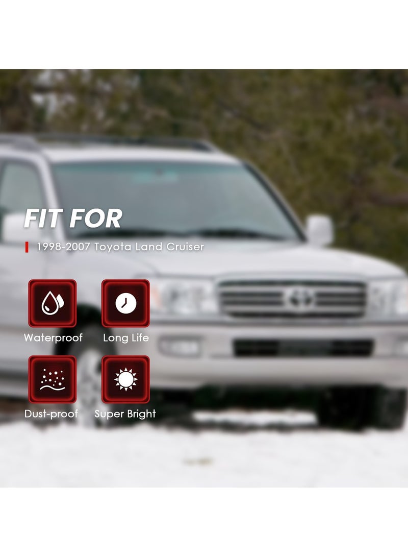 KASHAFI Toyota Land Cruiser Fog Light Assembly 1998-2007 Super Bright Waterproof Glass Lens Driving Lamps Dustproof Halogen Bulbs 9006 12V 55W Fit for LC1998TY - Image 5