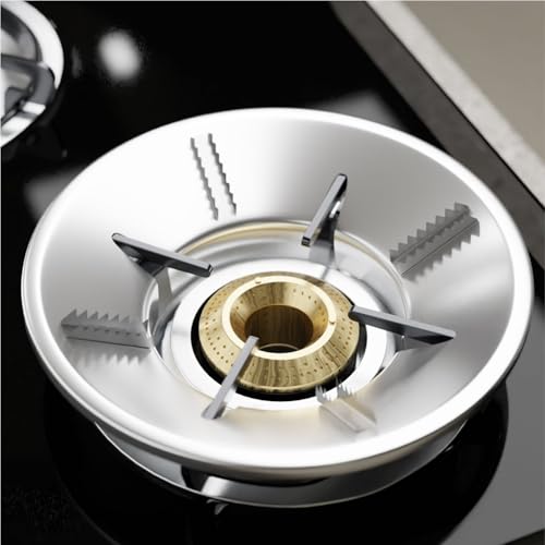 Lifelong Gas Saver Burner Stand | Gas Saver Jali for Stove 1 Burner | Energy Saver, Fire & Windproof Home Gas Stove | Gas Burner Washable Round Stand (LLGSS01, Silver) - Image 1