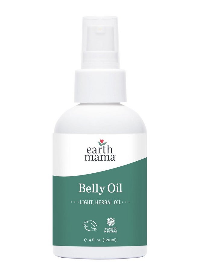 Earth Mama Earth Mama Belly Oil for Dry Skin | Calendula Skin Care Moisturizer Oil to Encourage Natural Elasticity and Help Prevent Stretch Marks During Pregnancy and Postpartum, 4-Fluid Ounce  - Image 1