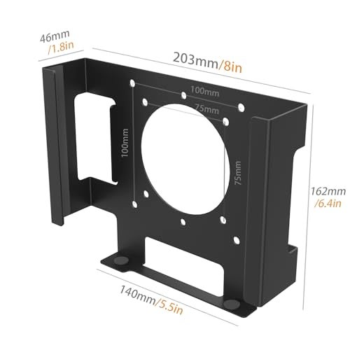 bylitco Monitor Vesa Mount or Under Desk Holder for Mac mini 2018-2023 M1 M2 - Image 2