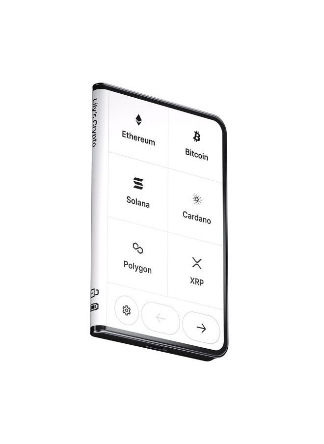 Ledger STAX Hardware Wallet | TouchScreen Crypto & NFT Wallet, Customizable, Type-C, Bluetooth Connectivity, Wireless Charging, 5000+ Coins Supported, for iOS & Android, MacOS & Windows - Black  - Image 1
