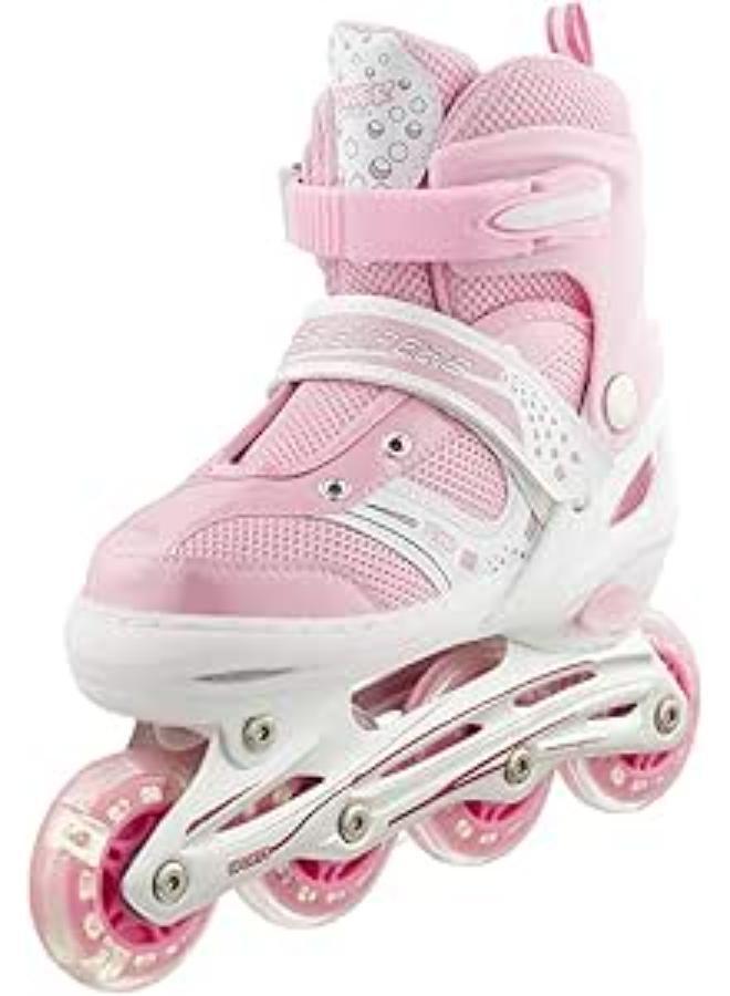 Other Rustomart roller skate shoes for children medium pink and white 1.0 base box 