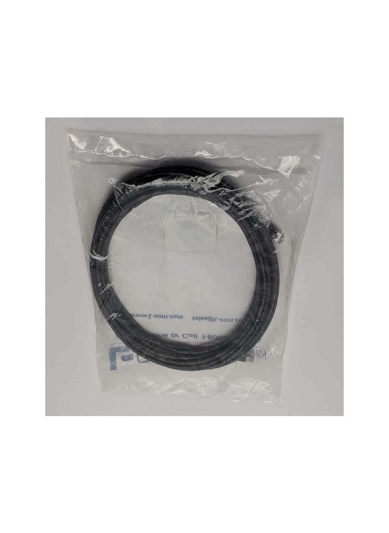 L-com - Premium Cat6a Cable, RJ45 / RJ45, Black 15.0 ft - Image 1