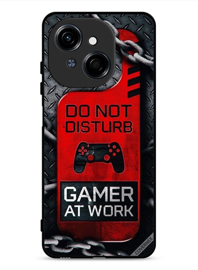 Covernex Tecno Spark Go 1 4G Protective Case Cover Gamer At Work Wallpaper - Image 1