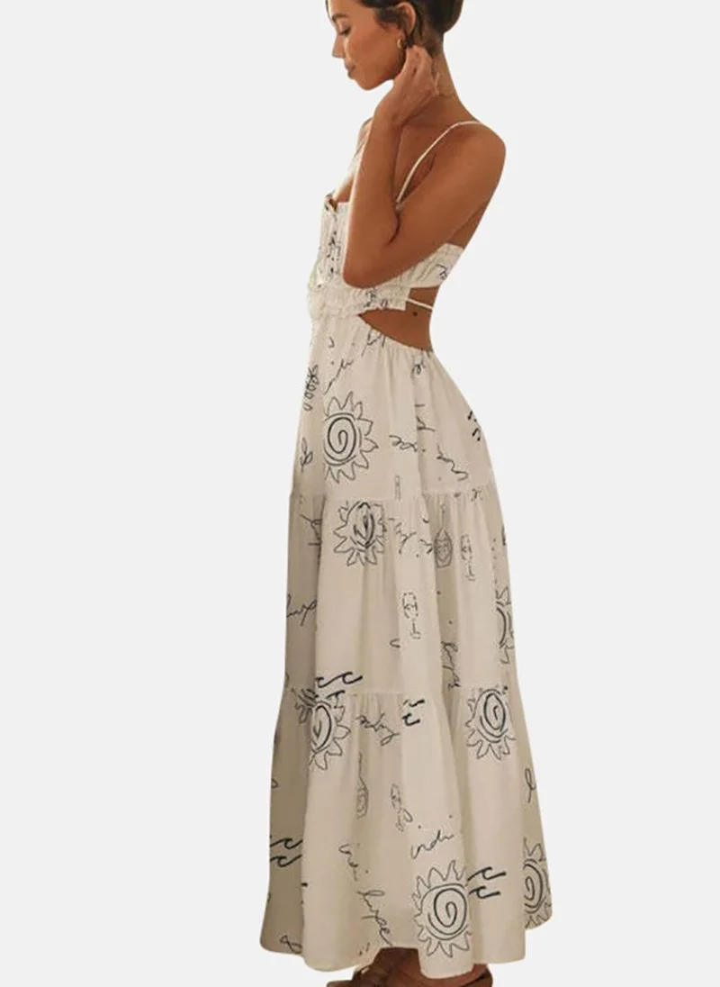 YUNIQEE Printed Cotton Sundress