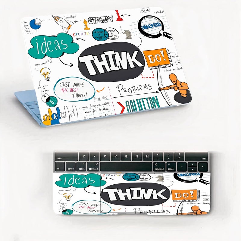 AtOdds Laptop Skin Sticker | Compatible for 16 inch Laptop - Notebook - MacBook | Bubble Free Application | Scratchproof Matte Finish | Full Body Coverage (Design-154) - Image 1