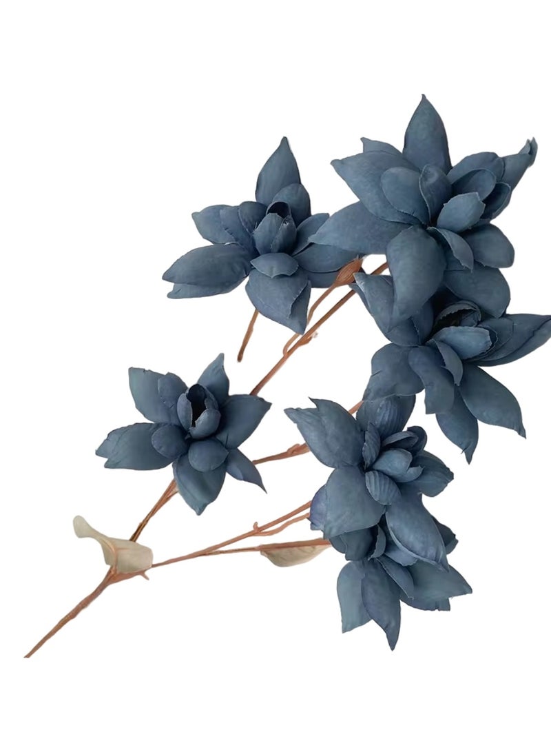 Huitich Pack Of 2 Blossom of Artificial Flower Beauty Blue  - Image 1