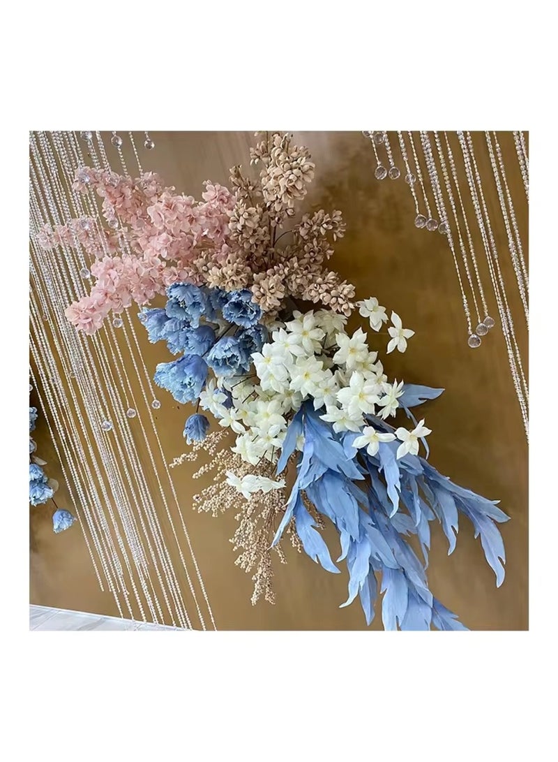 Huitich Pack Of 2 Blossom of Artificial Flower Beauty Blue  - Image 2