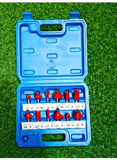 Mass Pro Mass Pro Premium Router Bit 8mm Router Bit Set With Plastic Case for Wood Working Rotary Bit Set 12 Bits  - Image 2