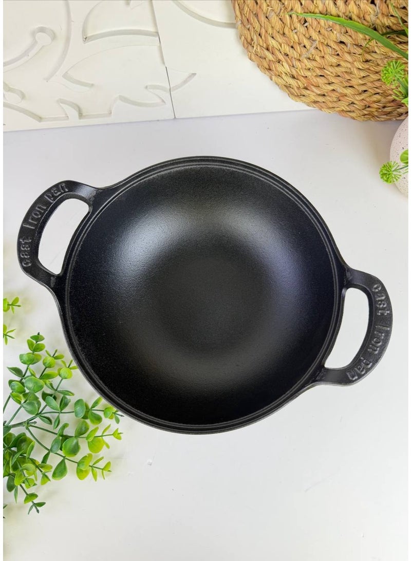 A pot with a wooden lid featuring a distinctive and practical design measuring 25 cm. - Image 3