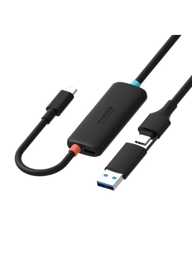 Hagibis USB3.0 Video Capture Card for Switch2, USB C to USB A/USB C 1080P@60fps 2K@30fps Video Live Audio and Game Recording for Car Quest 3 VR PS4/5 ROG Ally Steam Deck (CC10) - Image 1