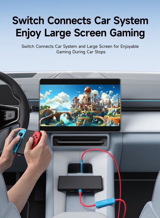 Hagibis USB3.0 Video Capture Card for Switch2, USB C to USB A/USB C 1080P@60fps 2K@30fps Video Live Audio and Game Recording for Car Quest 3 VR PS4/5 ROG Ally Steam Deck (CC10) - Image 5