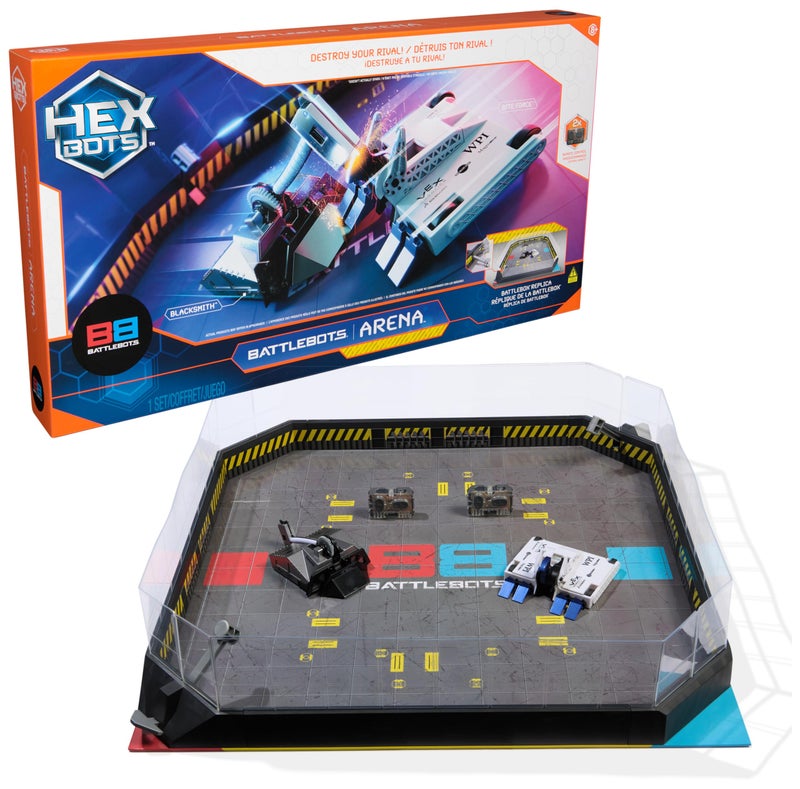 HEX BOTS BattleBots Arena Bite Force Blacksmith Remote Control Robot Toys for Kids with Over 20 Pieces STEM Toys for Boys Girls Ages 8 Up Batteries Included - Image 2