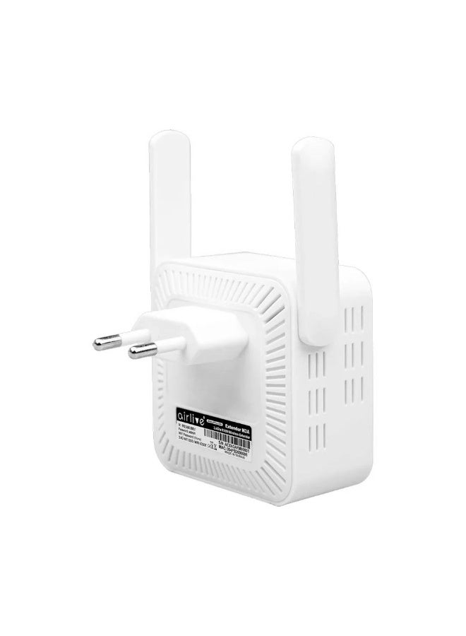 إيرليف AirLive N3A Wi-Fi Range Extender 2 Antenna 300Mbps - White - Image 2