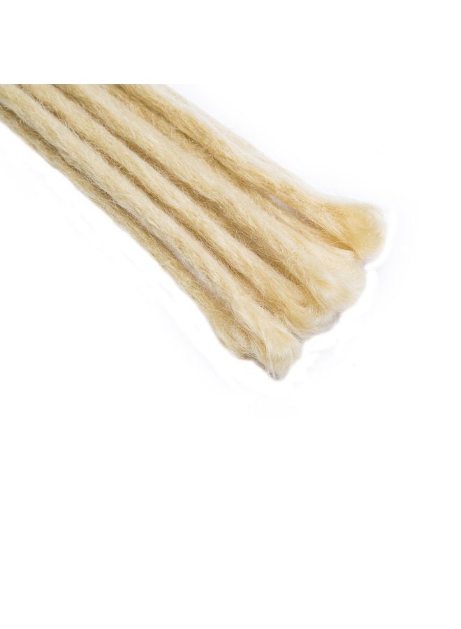 S-noilite 20" Dreadlock Extension Ombre For Hip-Hop Synthetic Heat Resistant Crochet Braiding Hair Handmade Reggae Extension Twist Braiding Hairpiece Box Braid For Man Women(10strands/2packs,bleach blonde) - Image 3