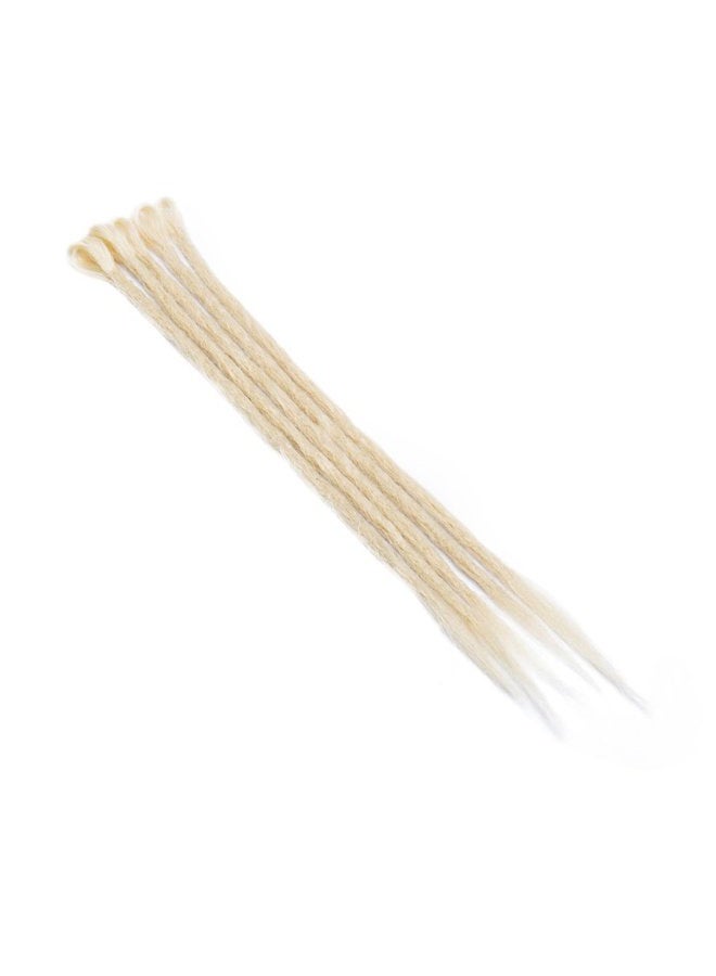 S-noilite 20" Dreadlock Extension Ombre For Hip-Hop Synthetic Heat Resistant Crochet Braiding Hair Handmade Reggae Extension Twist Braiding Hairpiece Box Braid For Man Women(10strands/2packs,bleach blonde) - Image 4