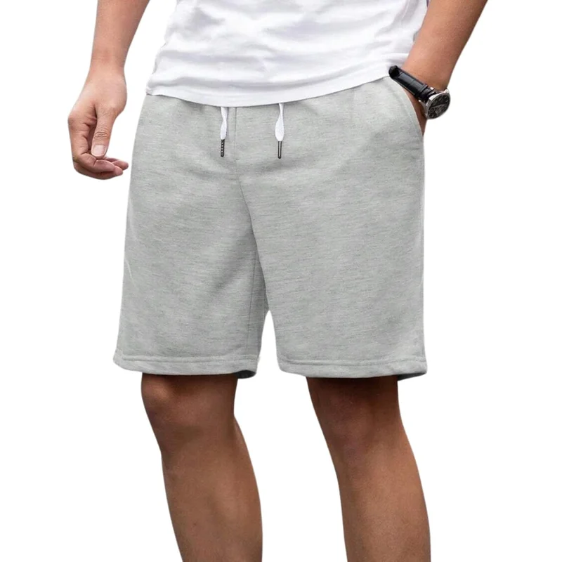 نوبيرو شورت رجالي رمادي ميلانج بقصة عادية