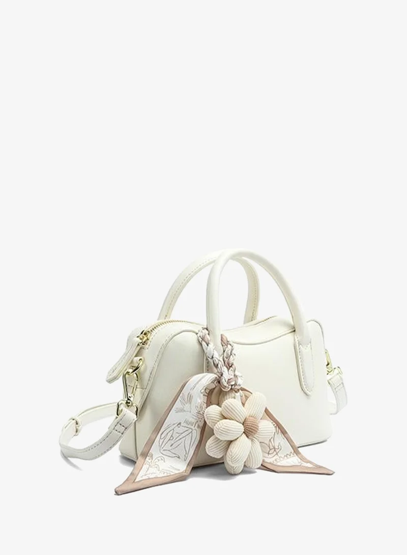 Fyor Stylish Curved Top-Handle Charm Bag DR 014