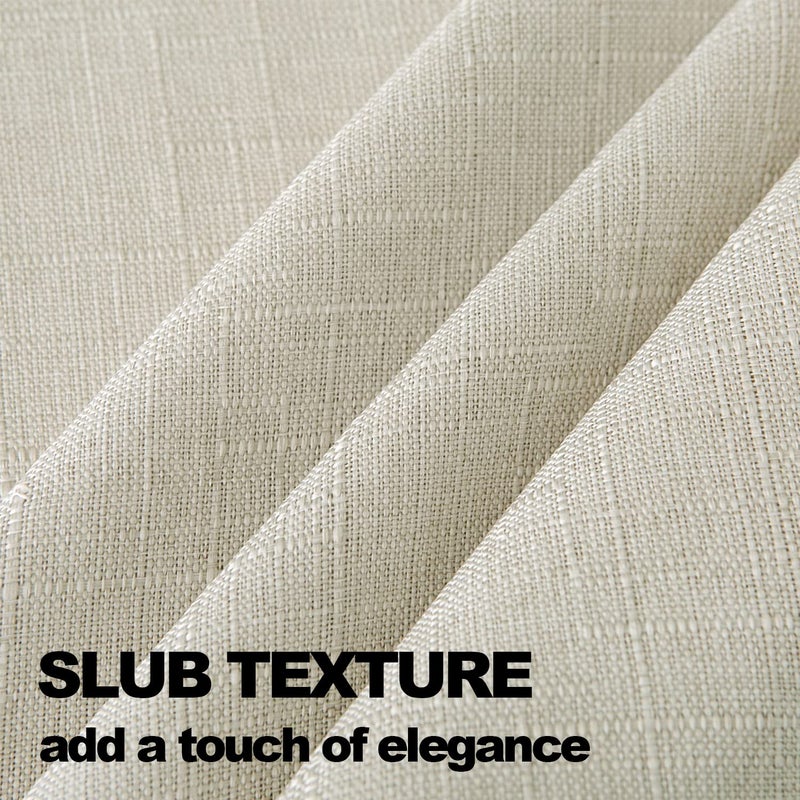 NLMUVW Linen Tablecloth for Rectangle Table 120 Inch Linen Textured Table Cloth 8 FT Water Resistant Farmhouse Table Cover for Kitchen Dining Party  54 x 120 Inch - Image 3