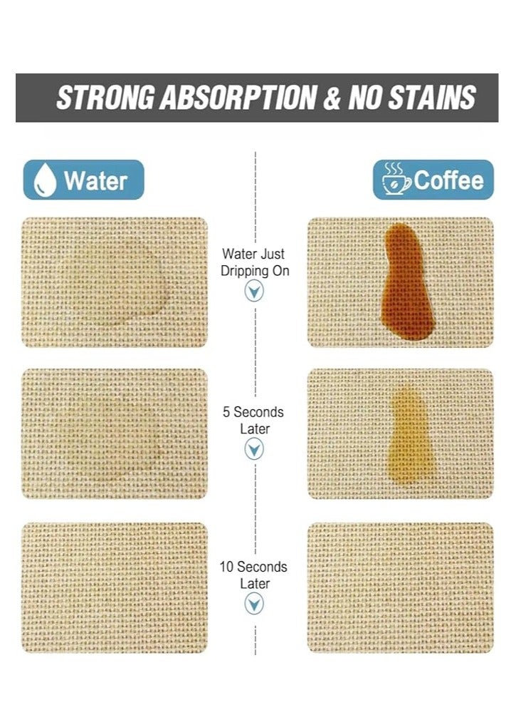 Arabest Coffee Bar Mat - Hide Stain Absorbent Drying Mat with Waterproof Rubber Backing - Fits Under Coffee Maker or Machine - Image 2