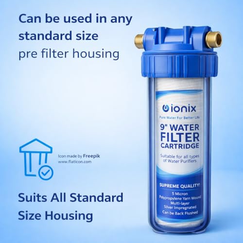 IONIX Thread Candle 9" + Inline Filter/Pre Filter for All Standard 10 Inch Pre Filter Housing (4) - Image 4