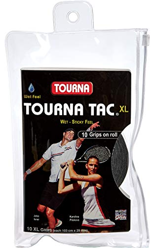 Tourna Tac Overgrip Pack of 10 (Black, X-Large) - Image 1