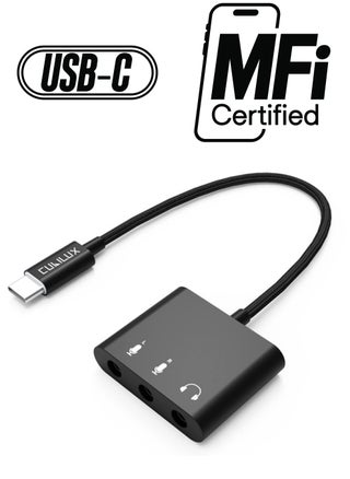 USB C to Dual TRS Microphone Splitter with Monitoring Headphone Jack for Stereo Recording, Podcasting Interviewing, USB C to TRS Double MIC Adapter, Compatible with iPad 10, iPad Pro, iPad Air - pzsku/Z62FF3E853556F62C9BA3Z/45/_/1738267253/c6ab0b59-1f8f-4872-b420-563592084693