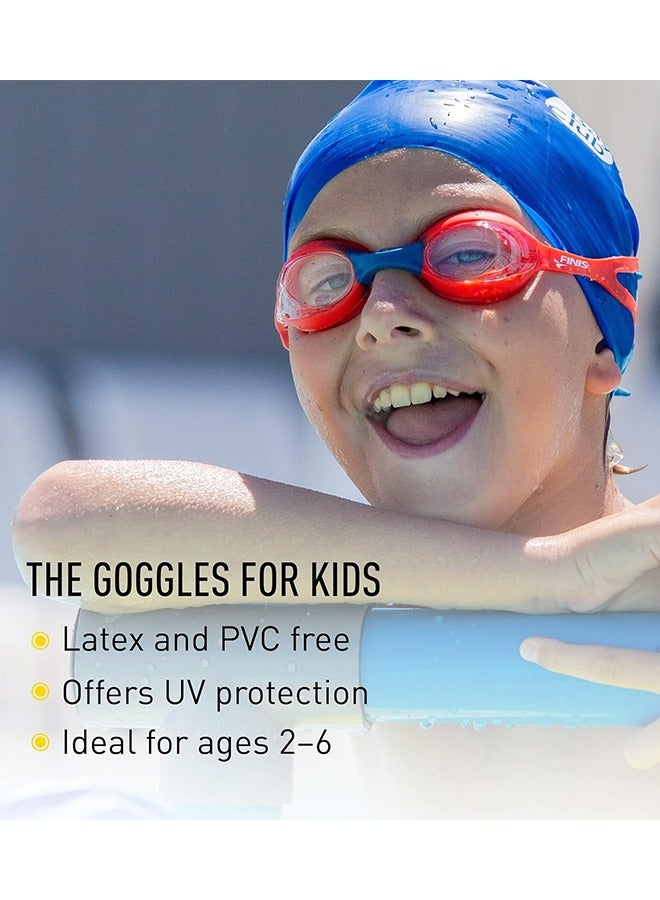 Toddler Goggles 2-6 Years Old, Kids Goggles No Hair Pull, Children Swimming Goggles Fabric Strap - Image 3