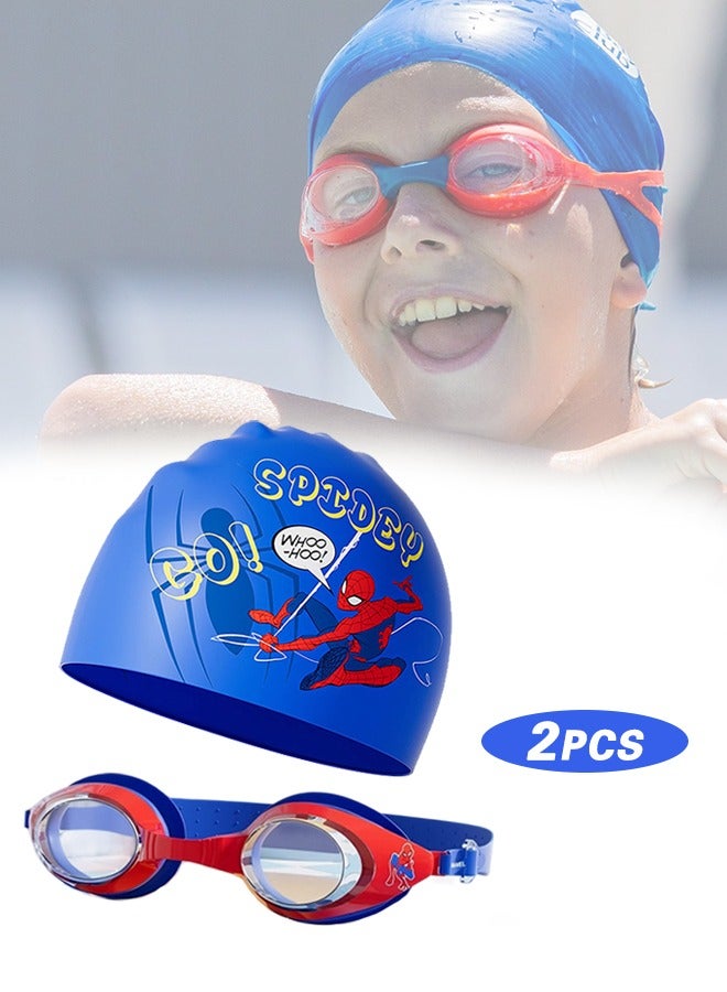 Toddler Goggles 2-6 Years Old, Kids Goggles No Hair Pull, Children Swimming Goggles Fabric Strap - Image 1