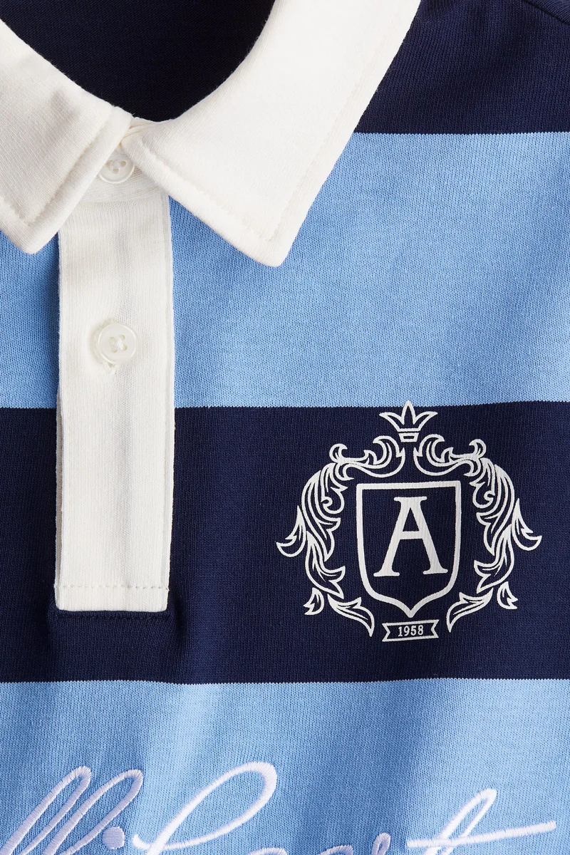 اتش اند ام Text-motif polo shirt