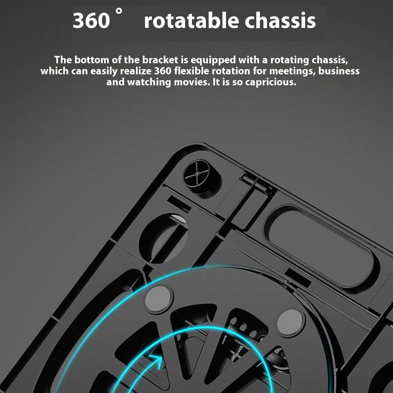 Adjustable Laptop Stand for Desk Metal Foldable Portable Holder Mount Cooling Computer Notebook Lightweight Laptop for Desk - Image 4