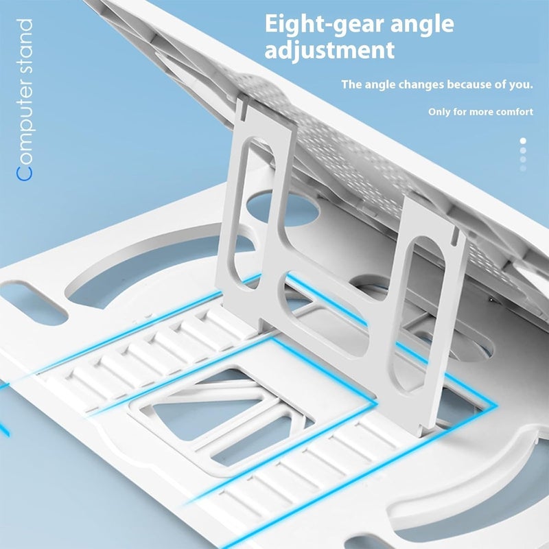 Adjustable Laptop Stand for Desk Metal Foldable Portable Holder Mount Cooling Computer Notebook Lightweight Laptop for Desk - Image 3