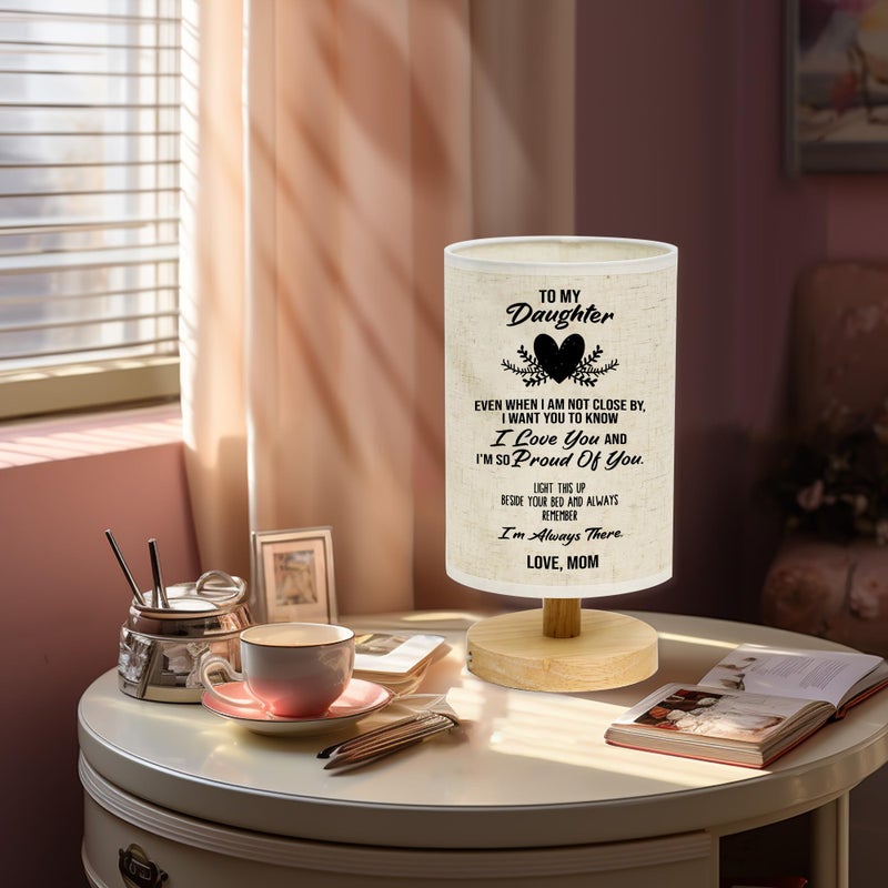 WSYEAR Daughter Gifts from Mom-Gifts for Daughter from Mom, Table Lamp Mom to My Daughter Gifts for Birthday Anniversary Wedding Gifts Ideas - Image 4