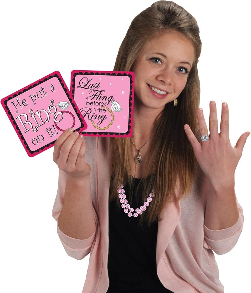 Beistle 12-Pack Pink Small Round Metallic Plastic Party Beads - 7mm x 33" Necklaces for Mardi Gras and Baby Showers - Image 2