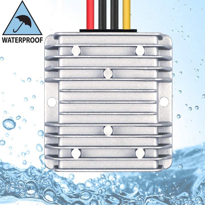 LEDMO DC/DC 24V Step Down to 12V Converter Regulator Reducer 20A 240W Automatic Reducer Transformer for Golf Cart Club Car Truck Vehicle Boat Solar System - Image 2