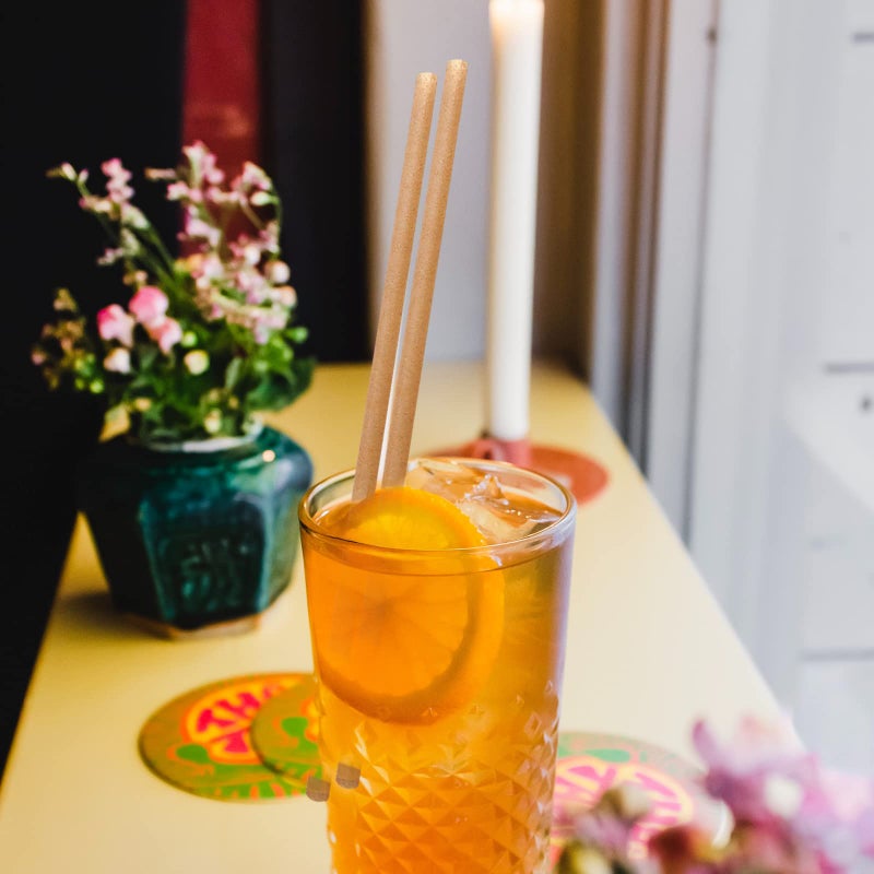 SHAUMN Biodegradable Sugarcane Straws 10.2 Inch Long Compostable Drinking Straws Bulk Plasticless A Sturdy Straws Works for Hot/Cold Drinks Not Soggy Alternative to Platic/Paper Ones - Image 5