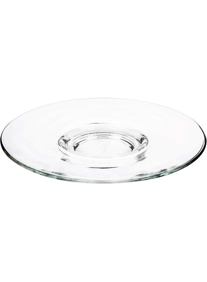 Ocean Kenya Cappuccino Saucer, Set Of 6, Clear, 6 Inch - Image 2