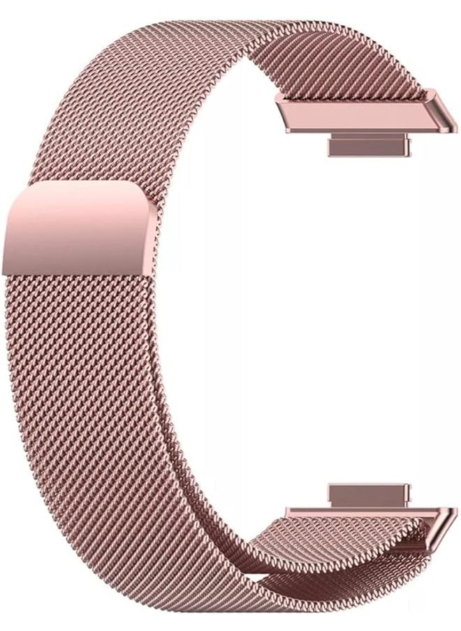 Dado - Milanese Stainless Steel Replacement Band Compatible With Huawei Fit 2 Watch Mesh Type Magnetic Stainless Steel Strap - Image 1