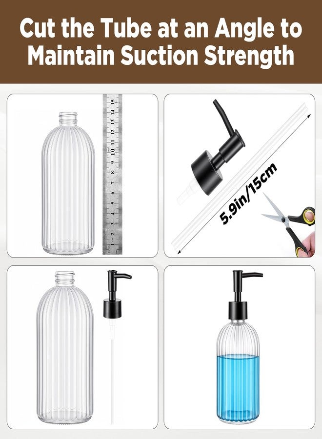 HaiFafafaing 2 Pcs Soap Dispenser Pump Replacement, 1cc Accurate Dispensing, Lockable Top, Adjustable Height Soap Pump Replacement for Shampoo, Lotion, 28/400 Thread Size - Image 5