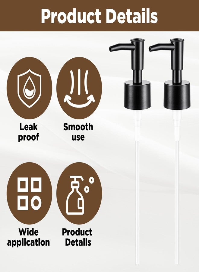 HaiFafafaing 2 Pcs Soap Dispenser Pump Replacement, 1cc Accurate Dispensing, Lockable Top, Adjustable Height Soap Pump Replacement for Shampoo, Lotion, 28/400 Thread Size - Image 3