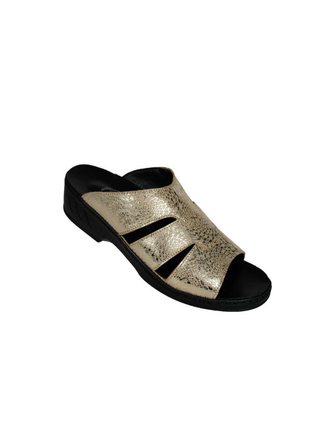 Josef Seibel 071-2219 Josef Seibel Ladies Comfort Sandals  08863 Black/Kombi Gold - Image 1