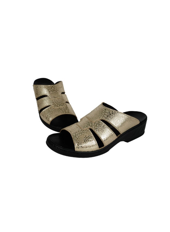 Josef Seibel 071-2219 Josef Seibel Ladies Comfort Sandals  08863 Black/Kombi Gold - Image 2