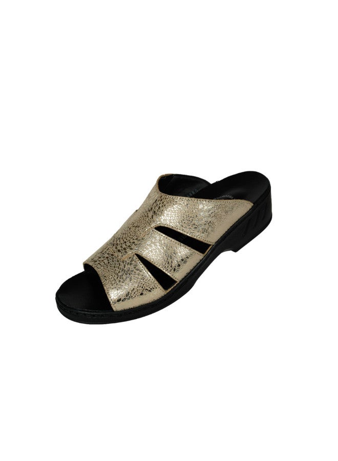 Josef Seibel 071-2219 Josef Seibel Ladies Comfort Sandals  08863 Black/Kombi Gold - Image 3