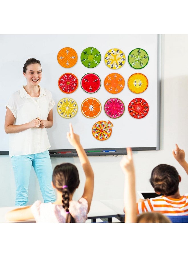 Simply magic Y Magnetic Fractions - Magnetic Fraction Tiles & Circles, Bars, Classroom Math Manipulatives, Fraction Manipulatives For Elementary Teachers 2Nd, 3Rd, 4Th, 5Th Grade - Simply Magic - Image 2