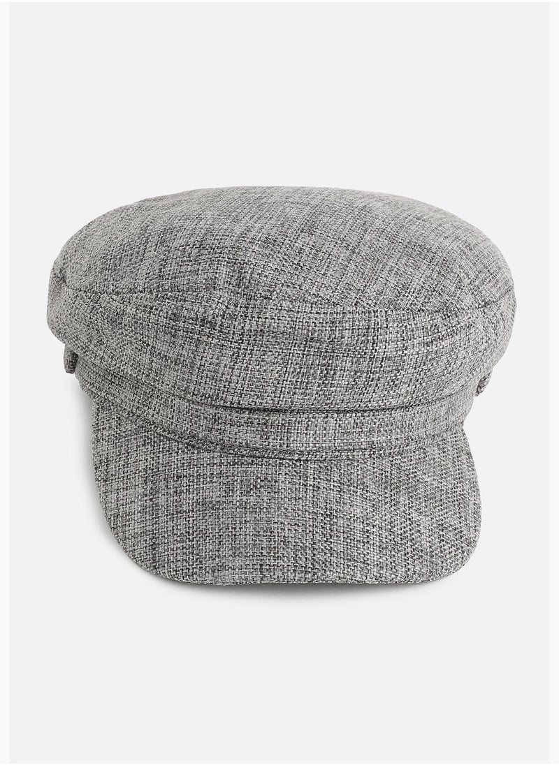French Accent - Casual Textured Polyester Sun Visor Cap For Men - Image 1